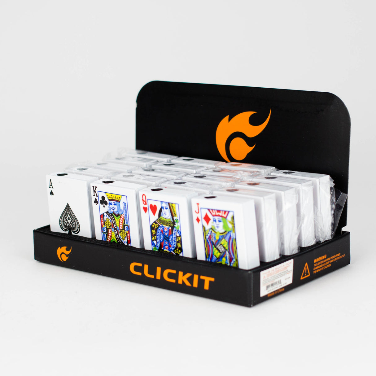 Click It | Single Flame Sliding Porker Card Shape Lighter [GH-9289]