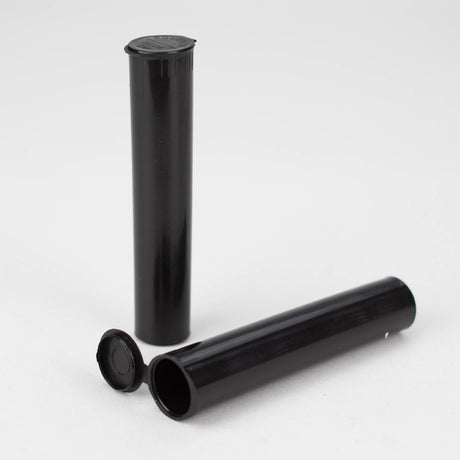 98mm Child proof Pop Top Plastic Pre-Roll Tubes - 1000Count Tube JC Novelty & Design Black