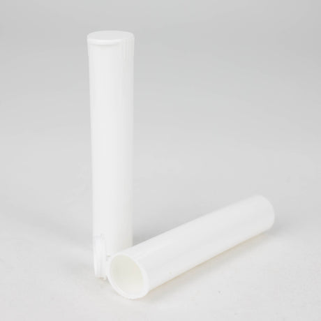 98mm Child proof Pop Top Plastic Pre-Roll Tubes - 300Count Tube JC Novelty & Design White