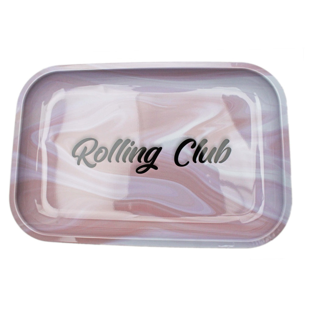 Rolling Club Metal Rolling Tray - Medium - Pink_1