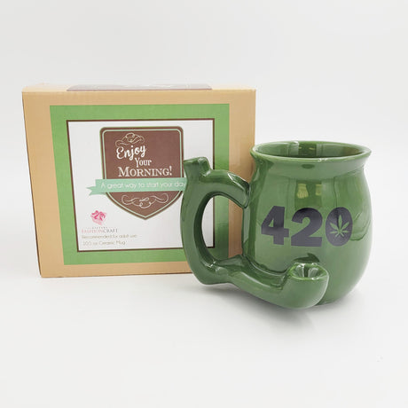 Green 420 Roast & Toast Mug Mug Pipe Roast and Toast Gifts