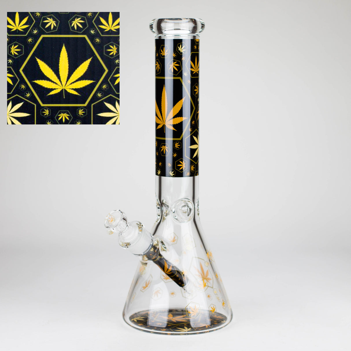 14″ Design Exclusive License Glass 7mm Bong Beaker Bong-Box of 6 [C1559-COMBO A]