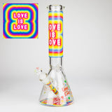 14″ Design Exclusive License Glass 7mm Bong Beaker Bong-Box of 6 [C1559-COMBO A]