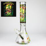 14″ Design Exclusive License Glass 7mm Bong Beaker Bong-Box of 6 [C1559-COMBO A]