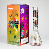 14″ Design Exclusive License Glass 7mm Bong Beaker Bong-Box of 6 [C1559-COMBO A]