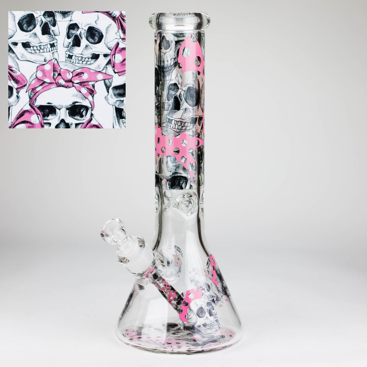 14″ Design Exclusive License Glass 7mm Bong Beaker Bong-Box of 6 [C1559-COMBO B]