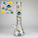 14″ Design Exclusive License Glass 7mm Bong Beaker Bong-Box of 6 [C1559-COMBO C]