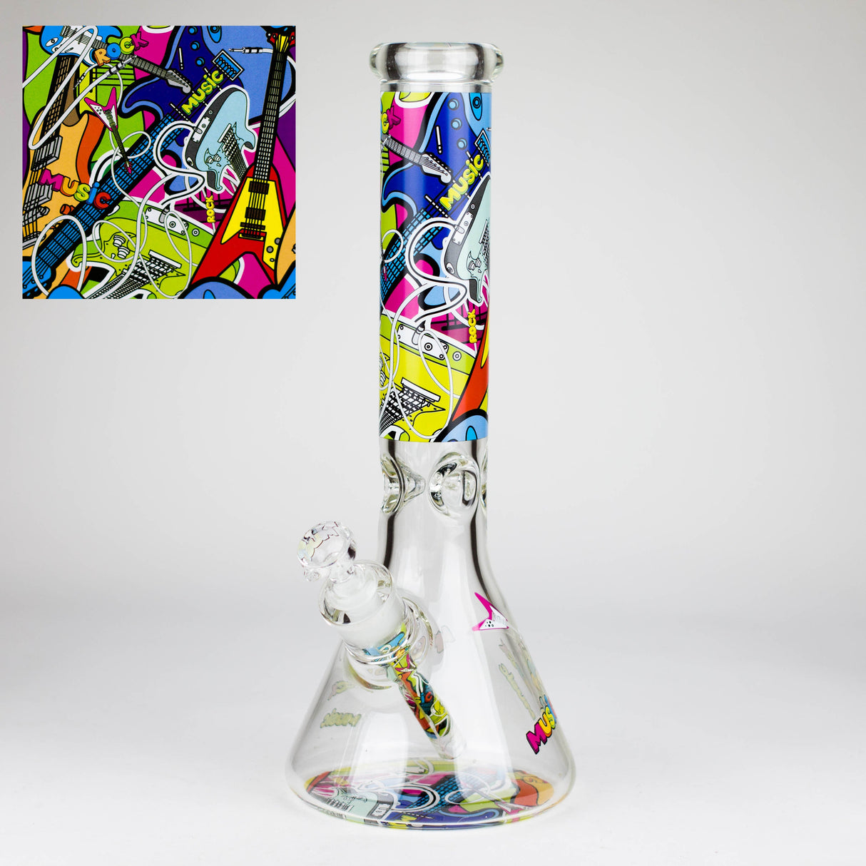 14″ Design Exclusive License Glass 7mm Bong Beaker Bong-Box of 6 [C1559-COMBO B]