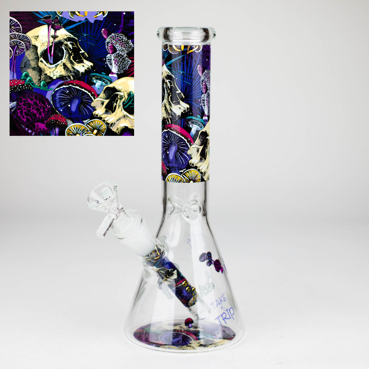 10″ Design Exclusive License Glass Bong Beaker Bong-Box of 20 [DCK014-COMBO D]