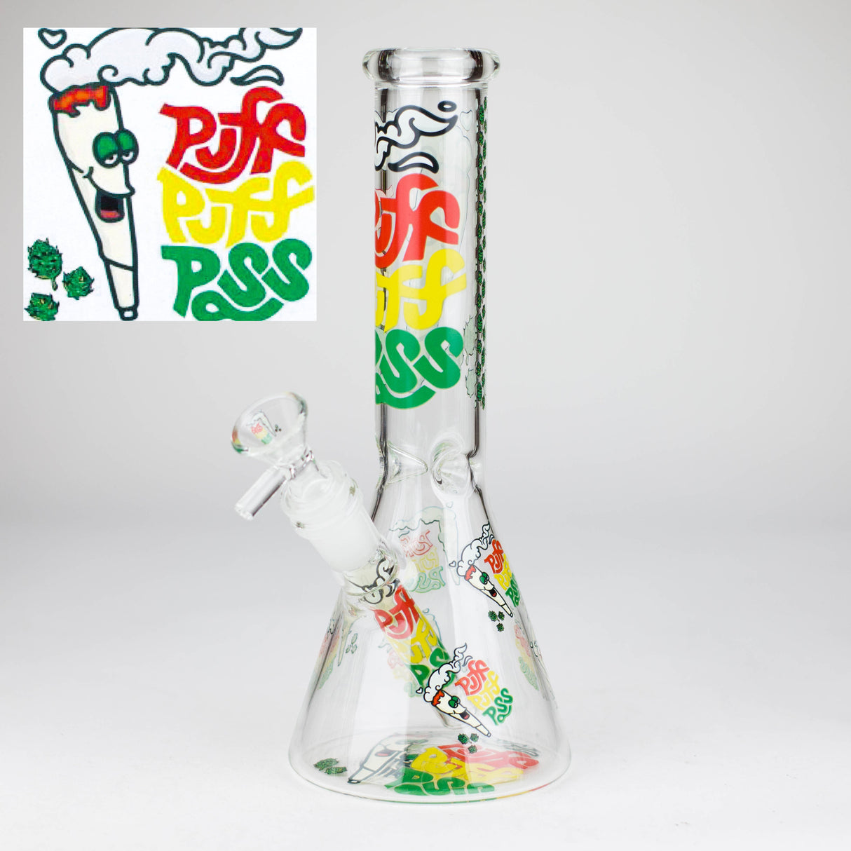 10″ Design Exclusive License Glass Bong Beaker Bong-Box of 20 [DCK014-COMBO D]