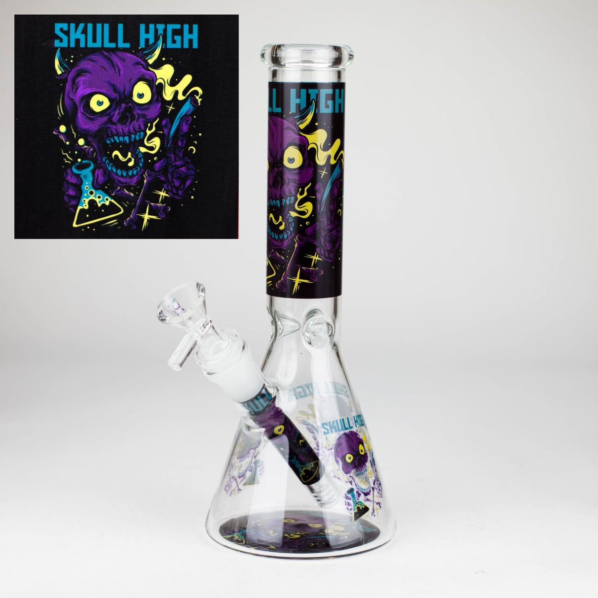 10″ Design Exclusive License Glass Bong Beaker Bong-Box of 20 [DCK014-COMBO D]