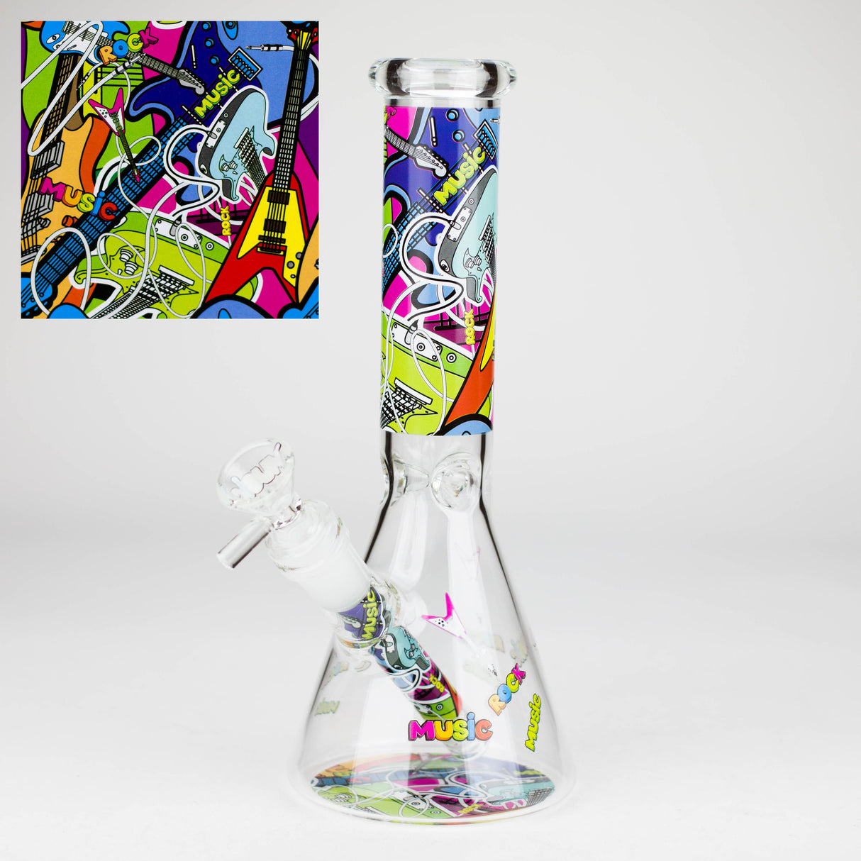 10″ Design Exclusive License Glass Bong Beaker Bong-Box of 20 [DCK014-COMBO D]