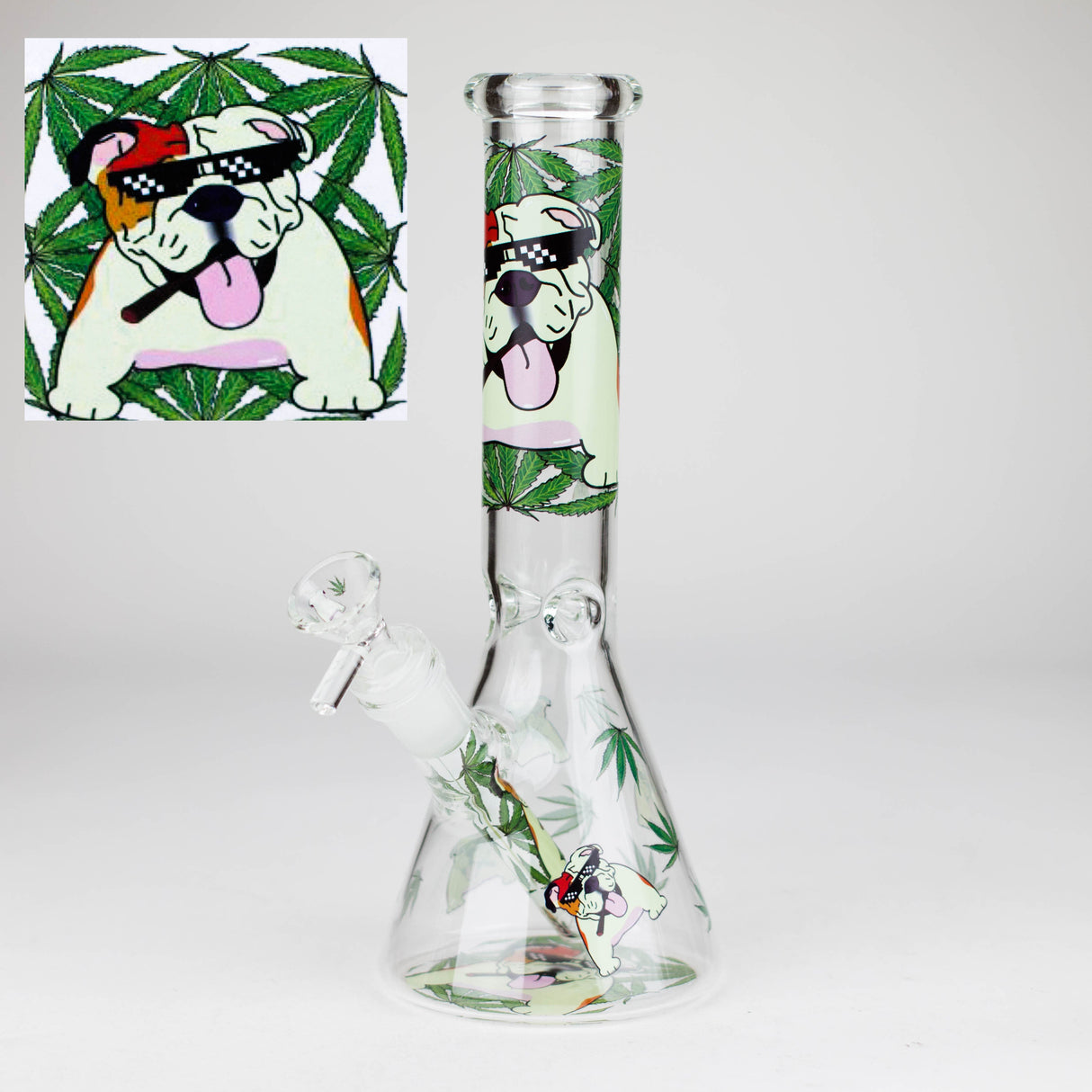 10″ Design Exclusive License Glass Bong Beaker Bong-Box of 20 [DCK014-COMBO D]