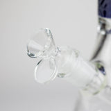 14" High Quality engraved Beaker Glass Bong  [C2664-3]