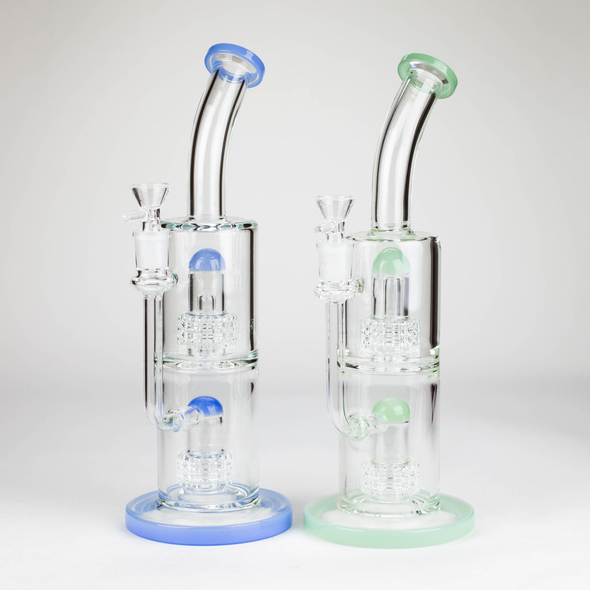 12″ Bent neck Glass Bong [C1539]