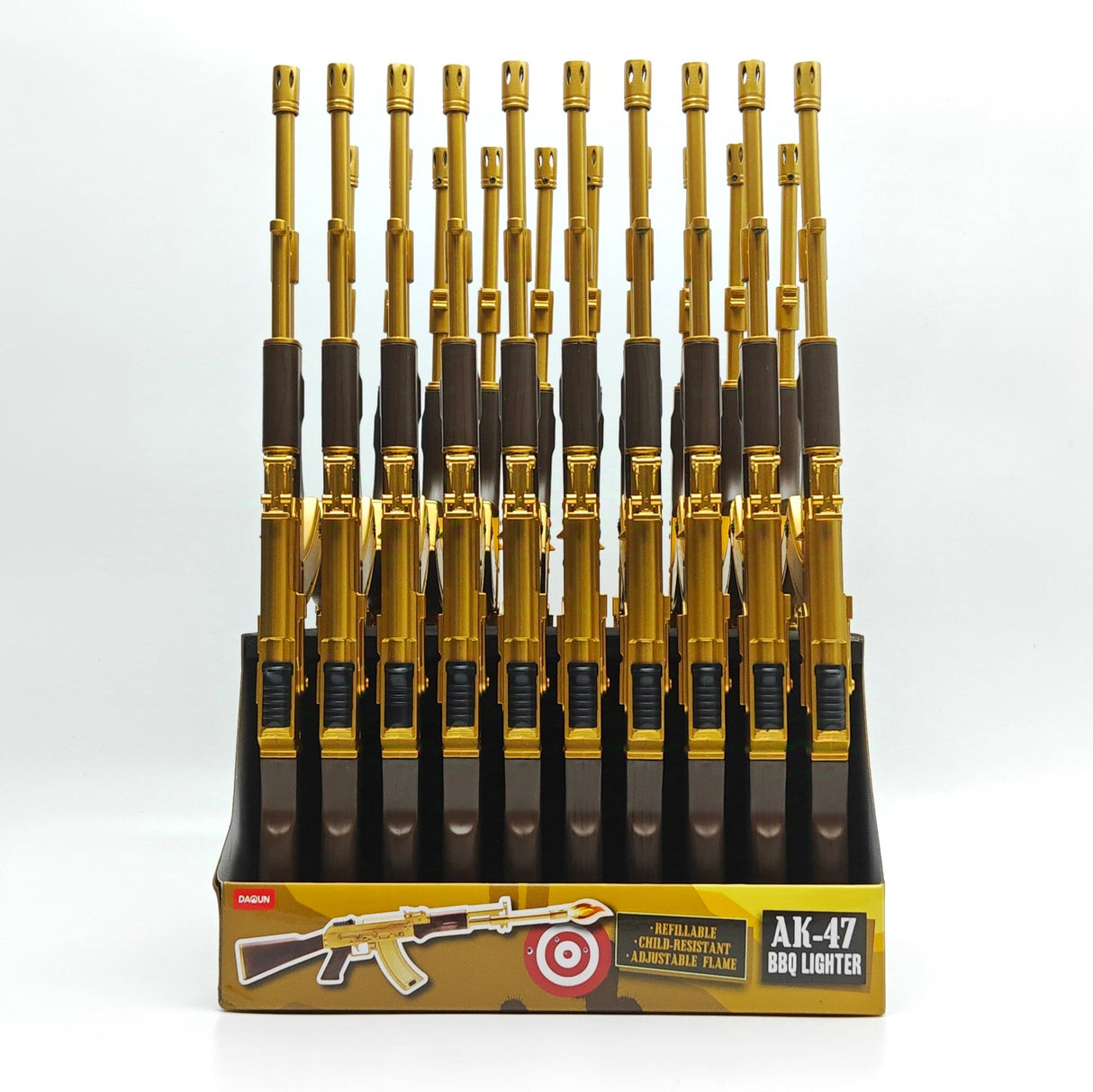 15" AK-47 GUN BBQ LIGHTER - 20CT DISPLAY Lighter Super Supplys Inc
