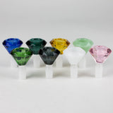 Diamond shape Male Join Glass Bowl Display Box of 8 [SMKJ-018]