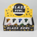 Skull shape Male Join Glass Bowl Display Box of 8 [SMKJ-017]