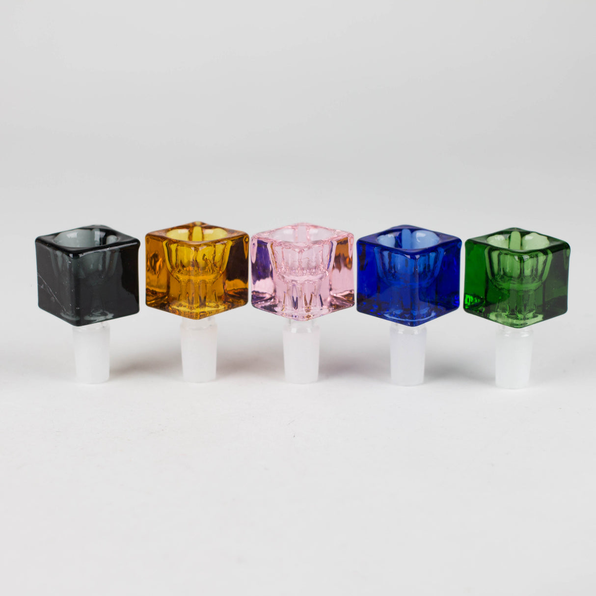 Cube Male Join Glass Bowl Display Box of 8 [SMKJ-016]