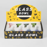 Triangle Male Join Glass Bowl Display Box of 8 [SMKJ-015]