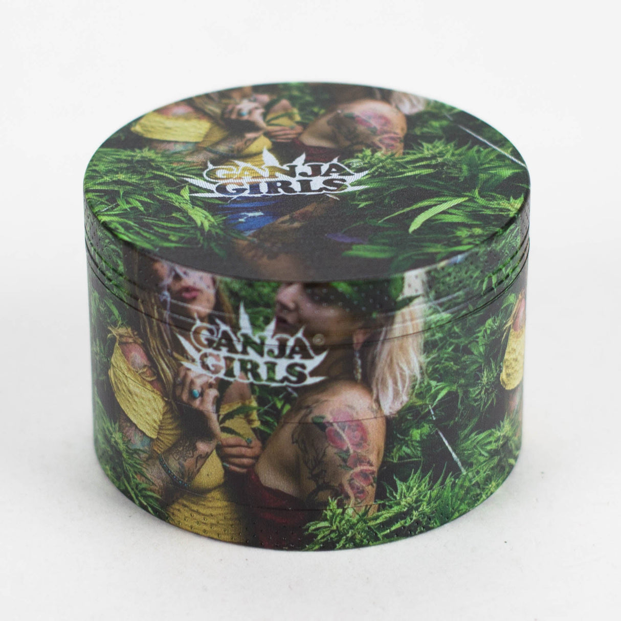 4 Layes 63mm Ganja Girls assorted Design Metal Grinder Box of 6 [SMKZ-001]