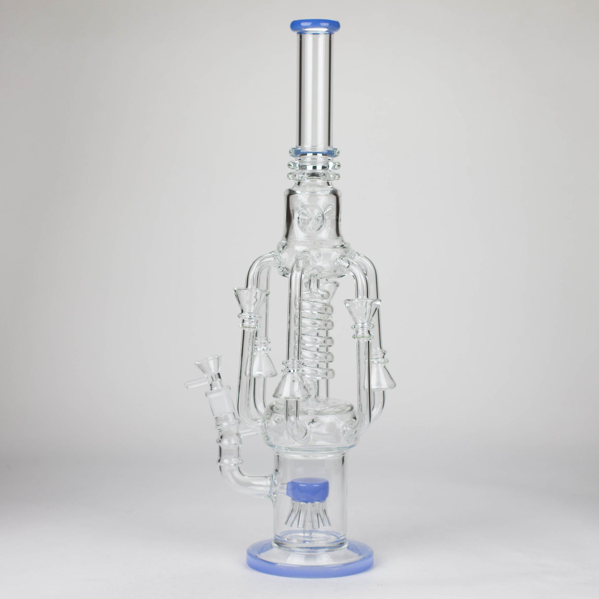 19" Coil Glass water recycler bong [C1576]