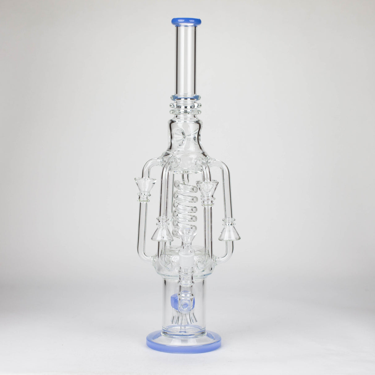 19" Coil Glass water recycler bong [C1576]