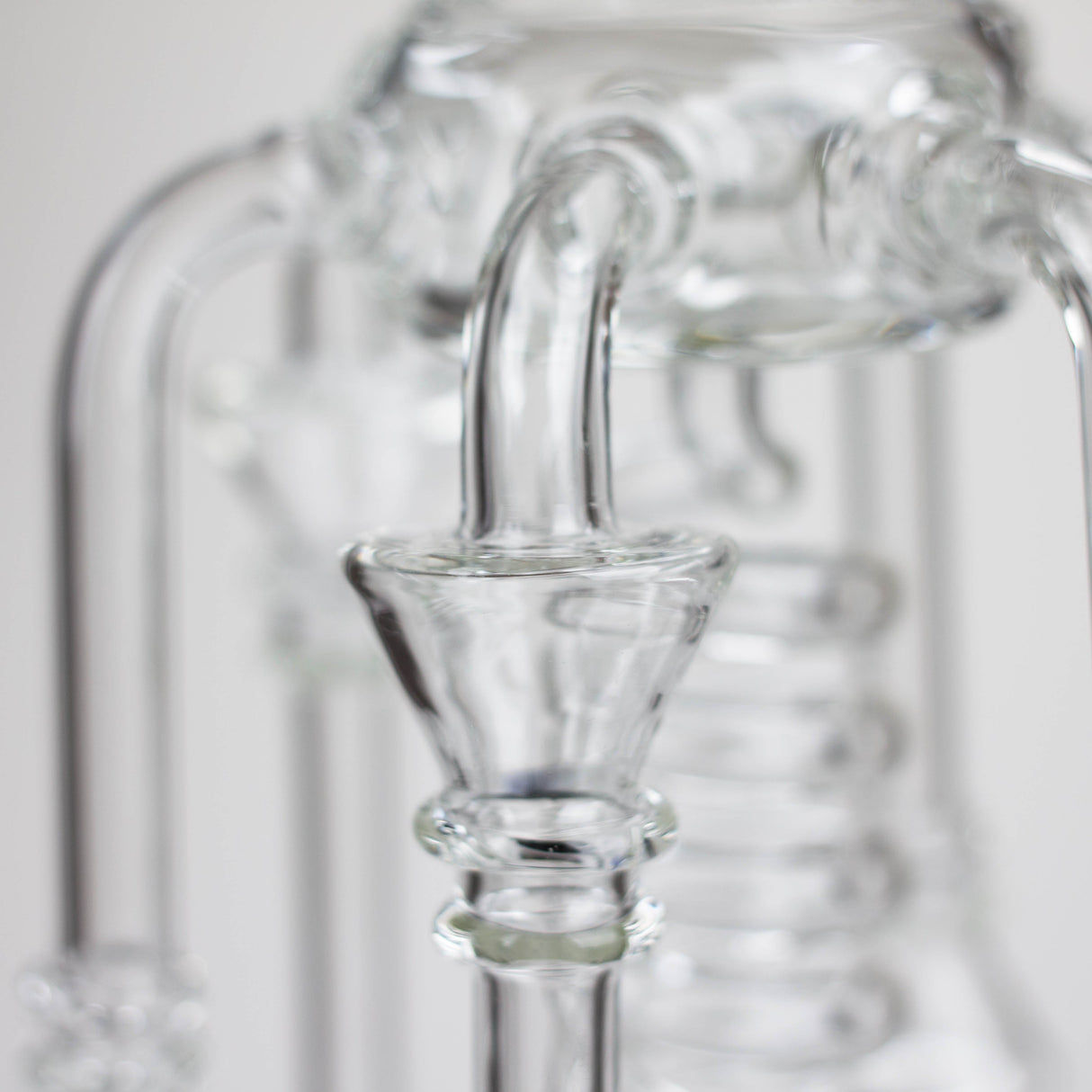 19" Coil Glass water recycler bong [C1576]