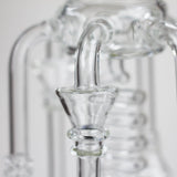 19" Coil Glass water recycler bong [C1576]