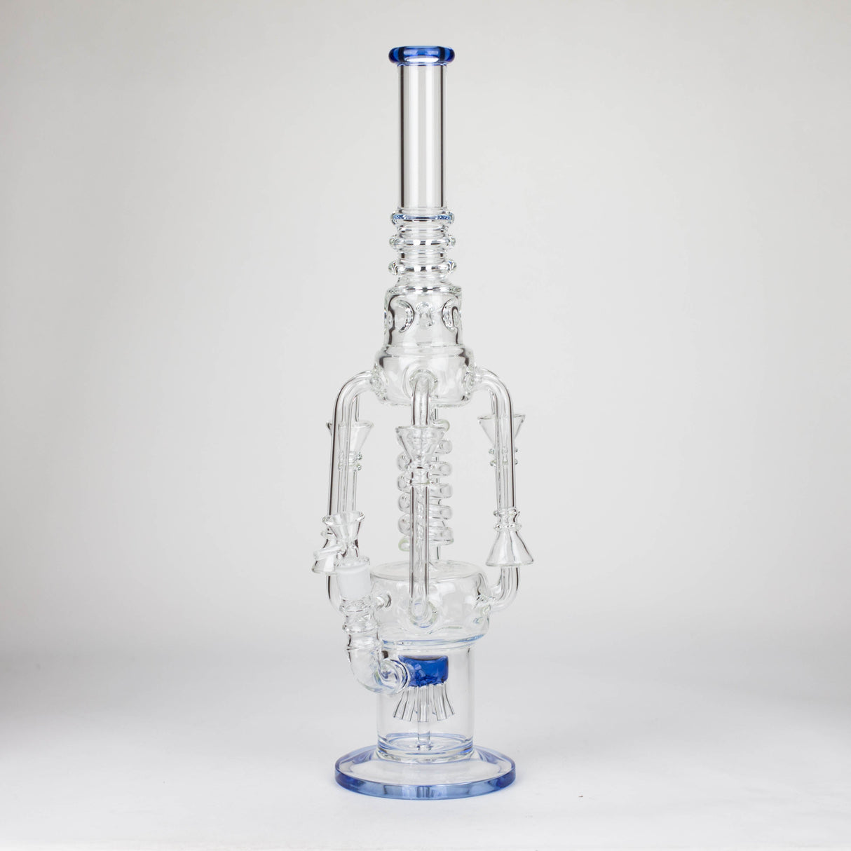 19" Coil Glass water recycler bong [C1576]