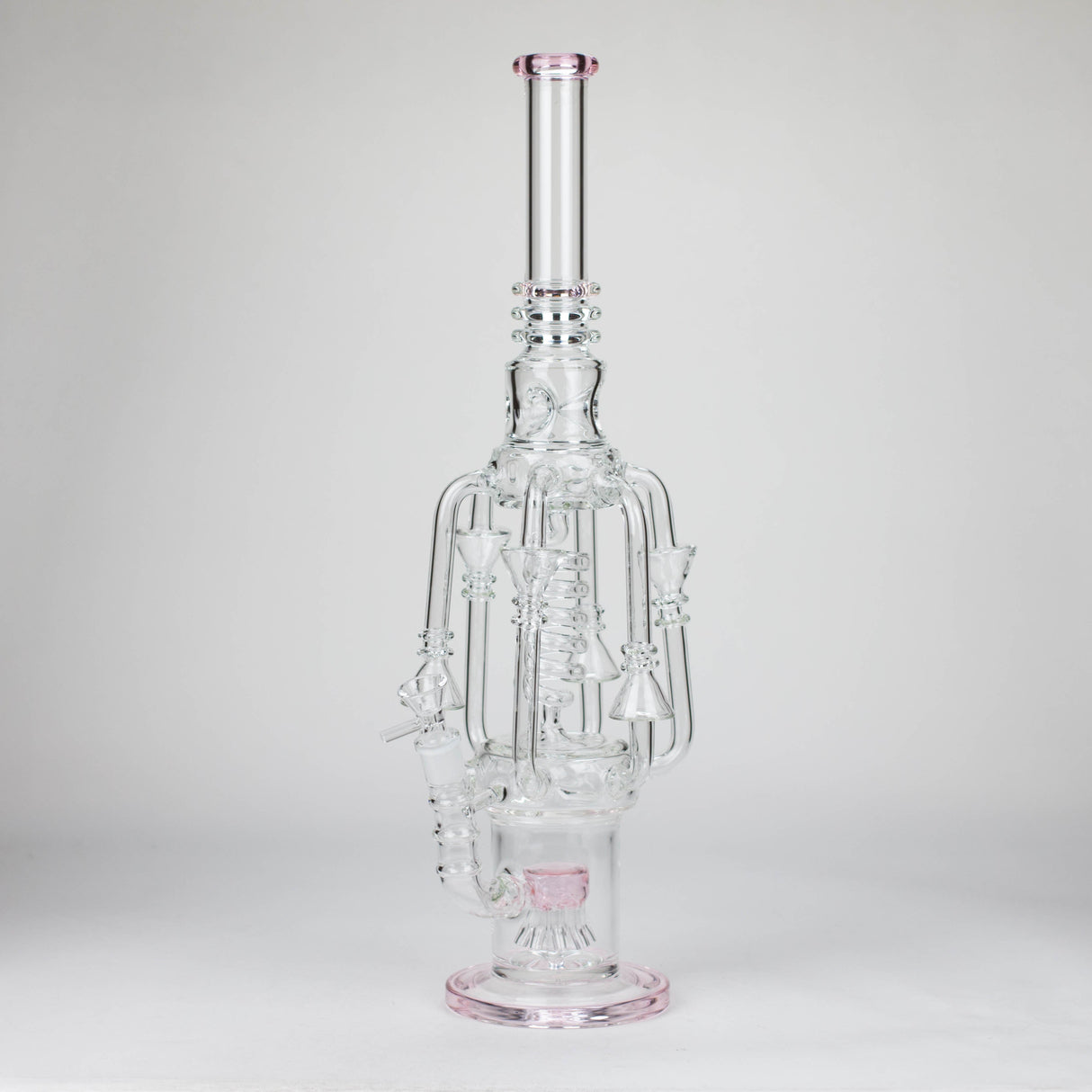 19" Coil Glass water recycler bong [C1576]