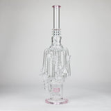 19" Coil Glass water recycler bong [C1576]