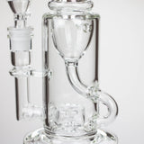 10″ Straight Tube Recycler Glass Bong [C1555]