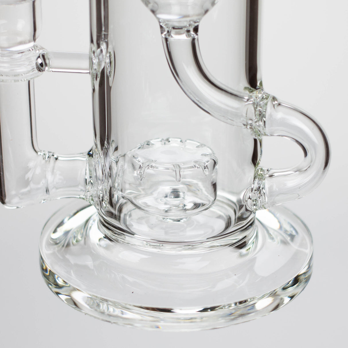 10″ Straight Tube Recycler Glass Bong [C1555]