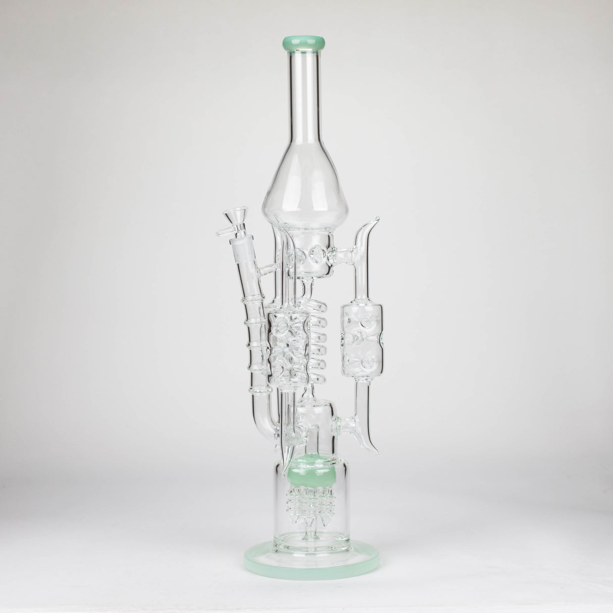 20" Coil Glass water recycler bong [C1577]