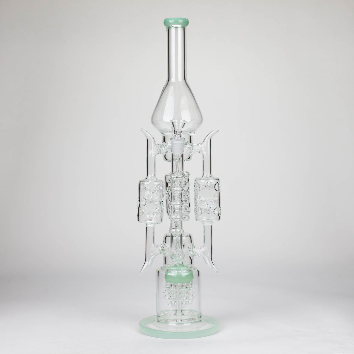 20" Coil Glass water recycler bong [C1577]