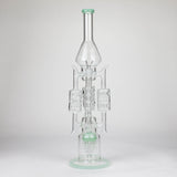 20" Coil Glass water recycler bong [C1577]