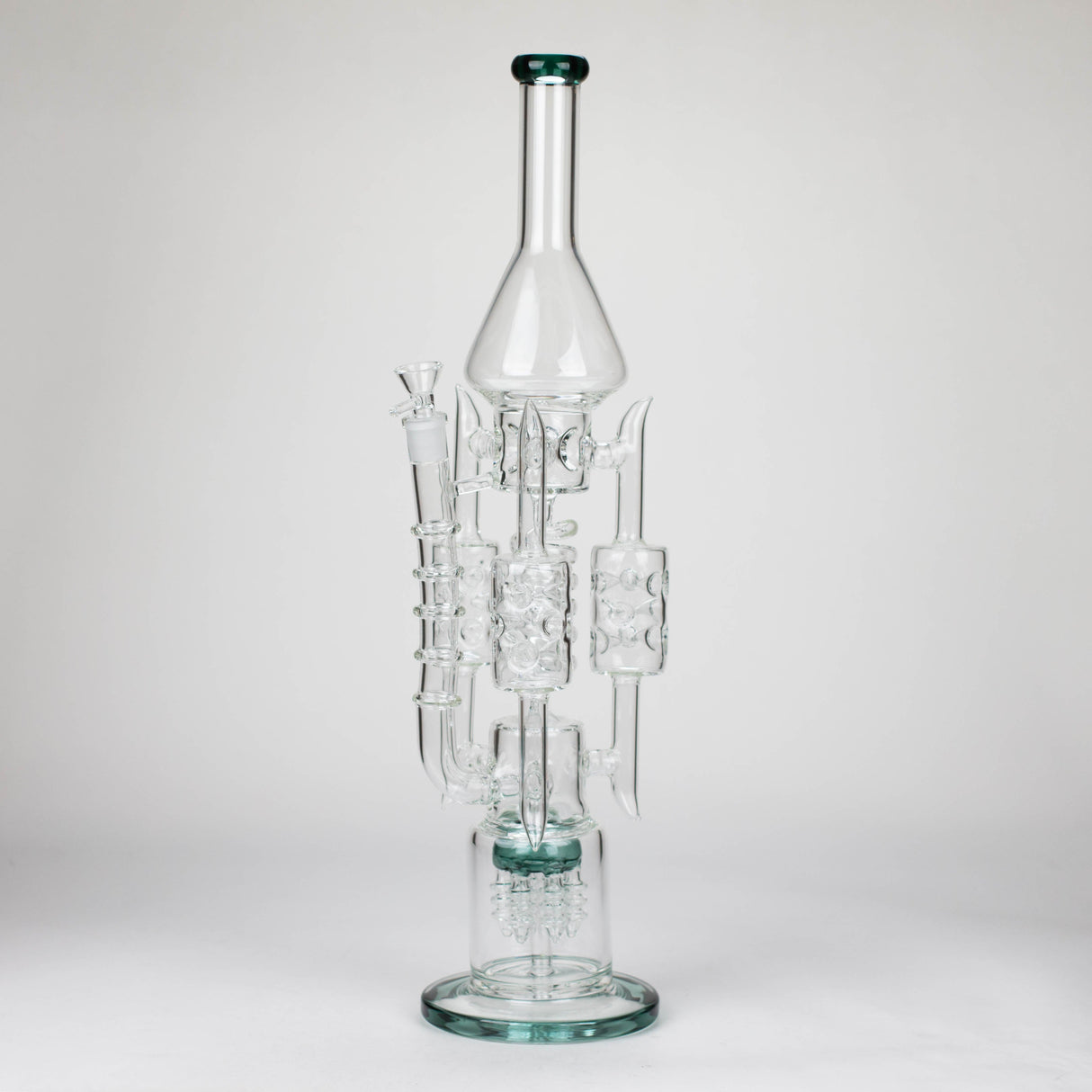 20" Coil Glass water recycler bong [C1577]