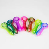 4" Glass Hand Pipes Box of 21 [SMKJ-101]