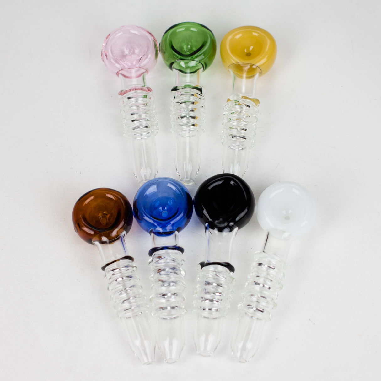 5" Glass Hand Pipes Box of 21 [SMKJ-104]