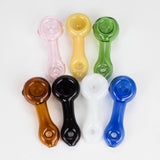 4" Glass Hand Pipes Box of 21 [SMKJ-105]