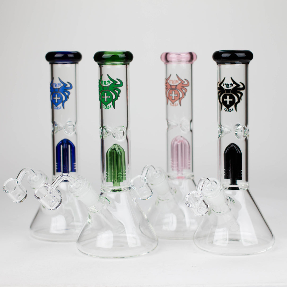 Xtreme | 10" Glass Bong with Percolator &amp; Banger [AK04]