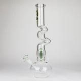 Kush | 17" Zig-Zag Rasta 420 glass bong