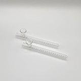 Steamroller Clear Glass Shotgun   Pipe 6" - 2PCS_2