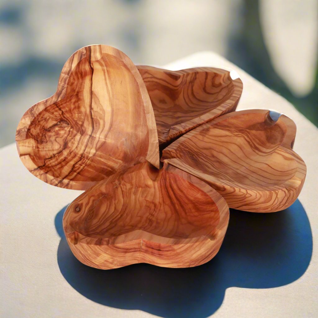 VOW | Olive wood Heart shaped ashtray