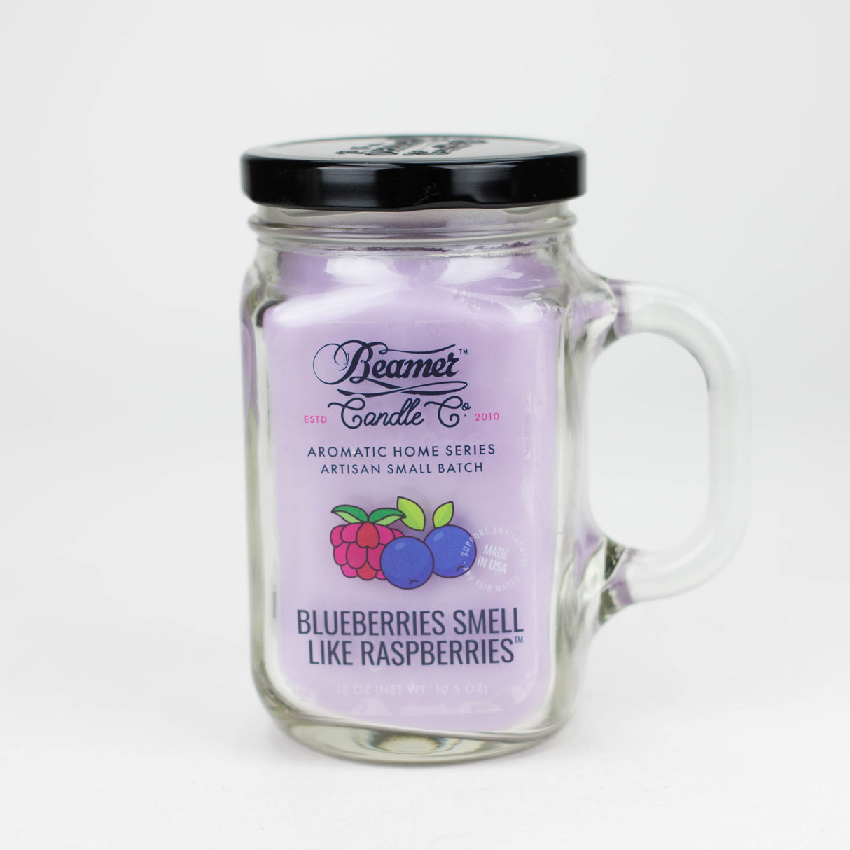 Beamer Candle Co. | Ultra Premium Jar Aromatic Home Series candle Candle ONE Blueberries Smell Like Raspberries