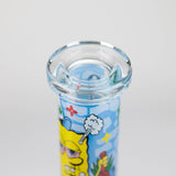 10" 4mm Cartoon Design Beaker Bong [PIP877]