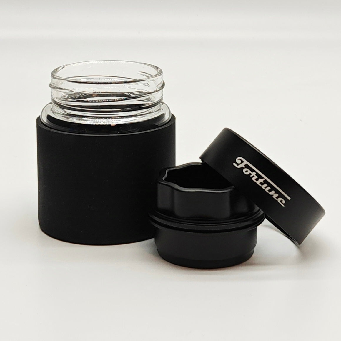 Fortune | 4 Parts Aluminum Grinder with Glass Jar_7