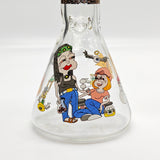 14" 7mm Novelty Design Beaker Glass Bong [240612]_11