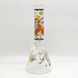 14" 7mm Novelty Design Beaker Glass Bong [240612]_5